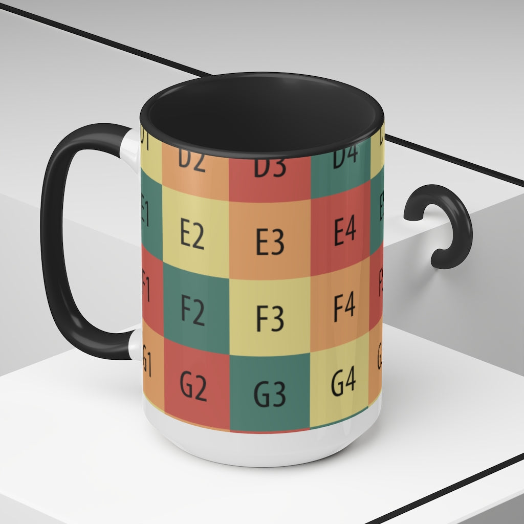 Two-Tone Coffee Mugs, 15oz