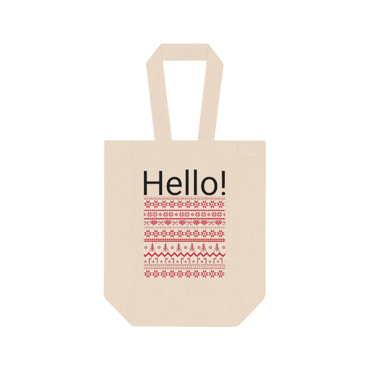 Double Wine Tote Bag