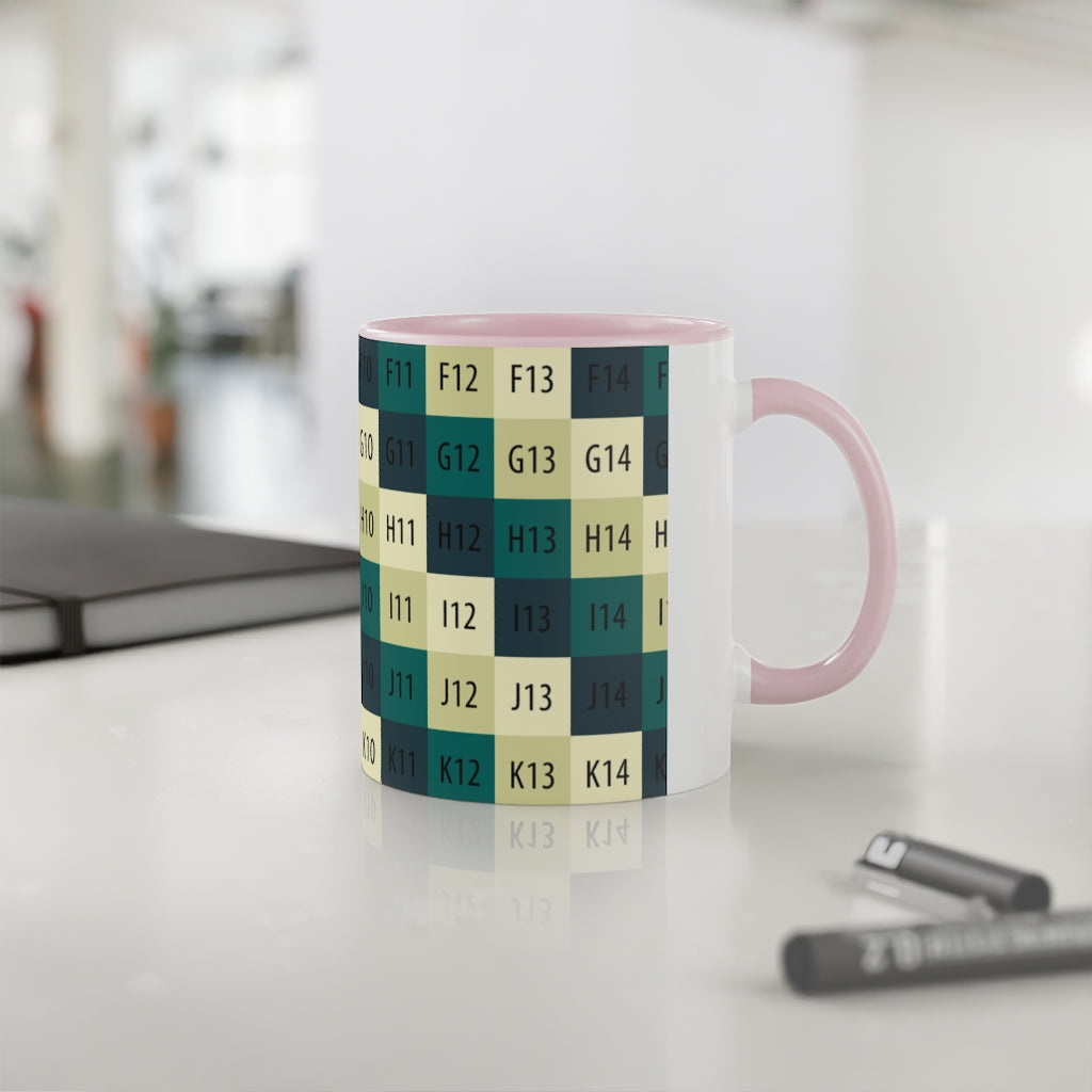 White Accent Mug, 11oz