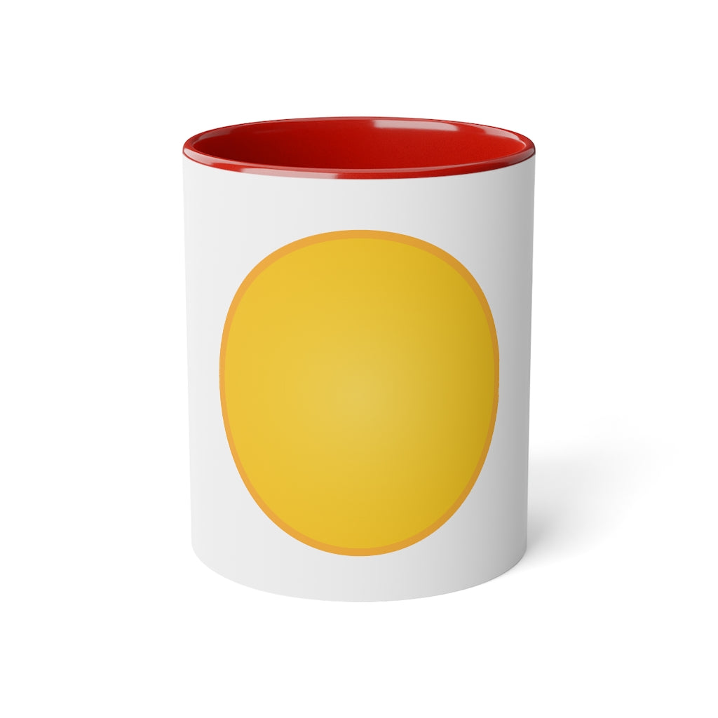 White Accent Mug, 11oz