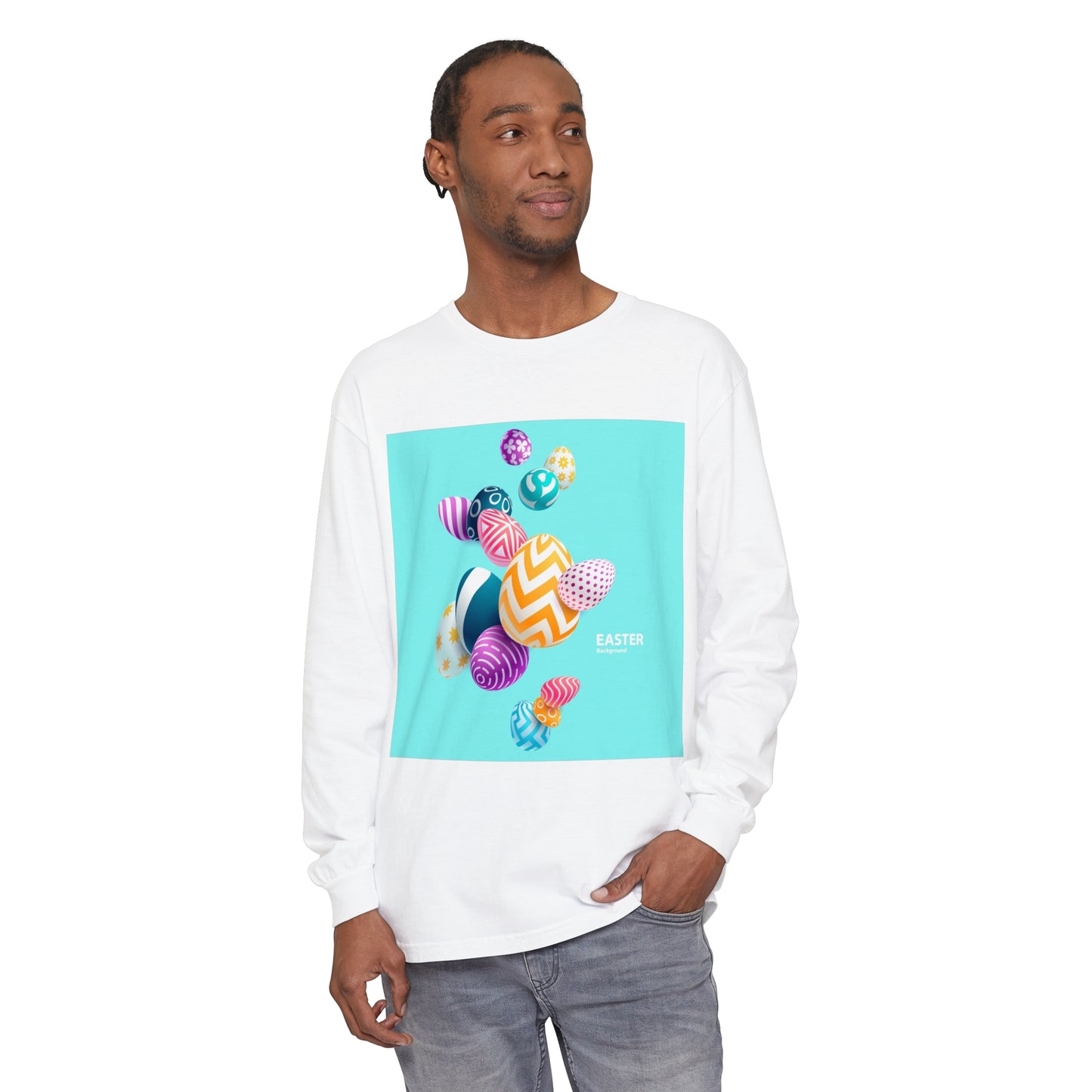 Unisex Garment-dyed Long Sleeve T-Shirt