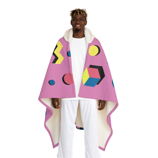 Hooded Sherpa Fleece Blanket