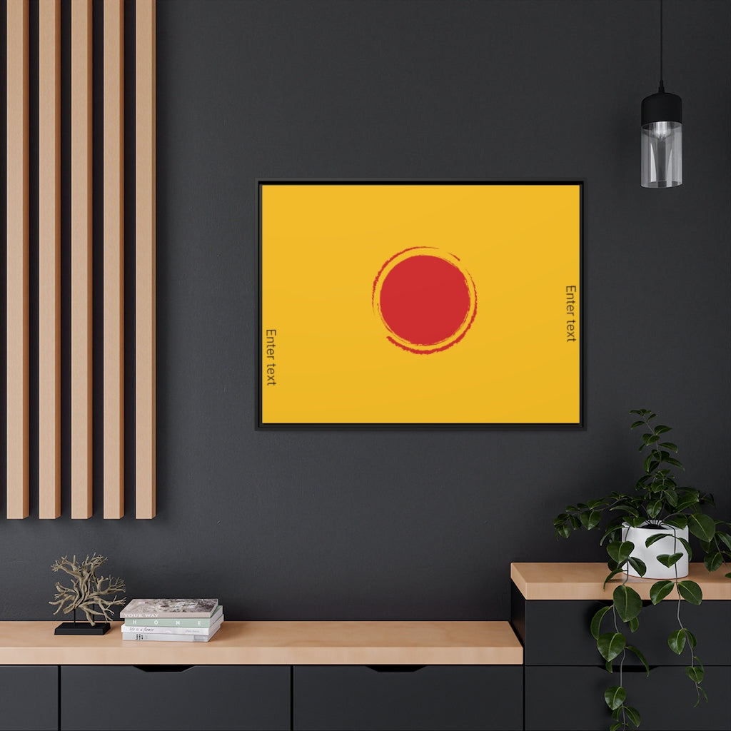 Matte Canvas, Black Frame