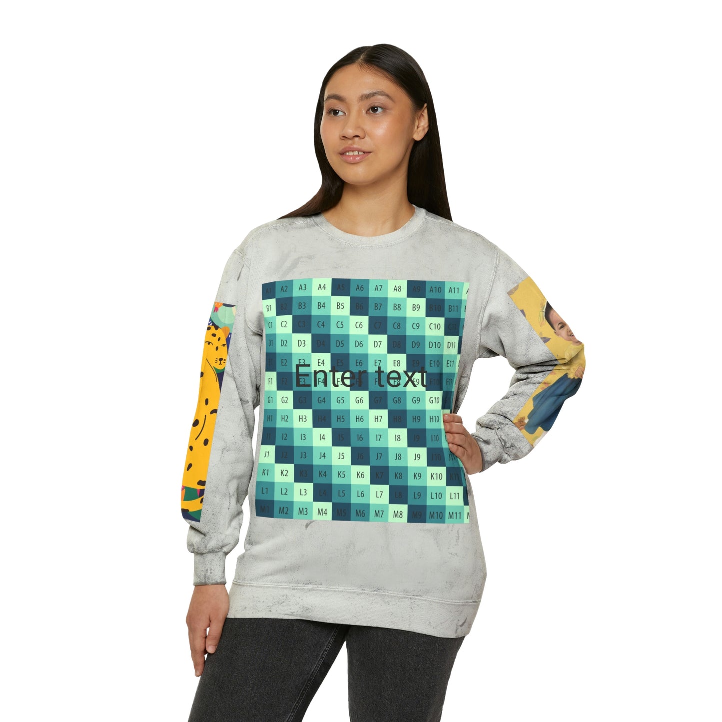 Unisex Color Blast Crewneck Sweatshirt