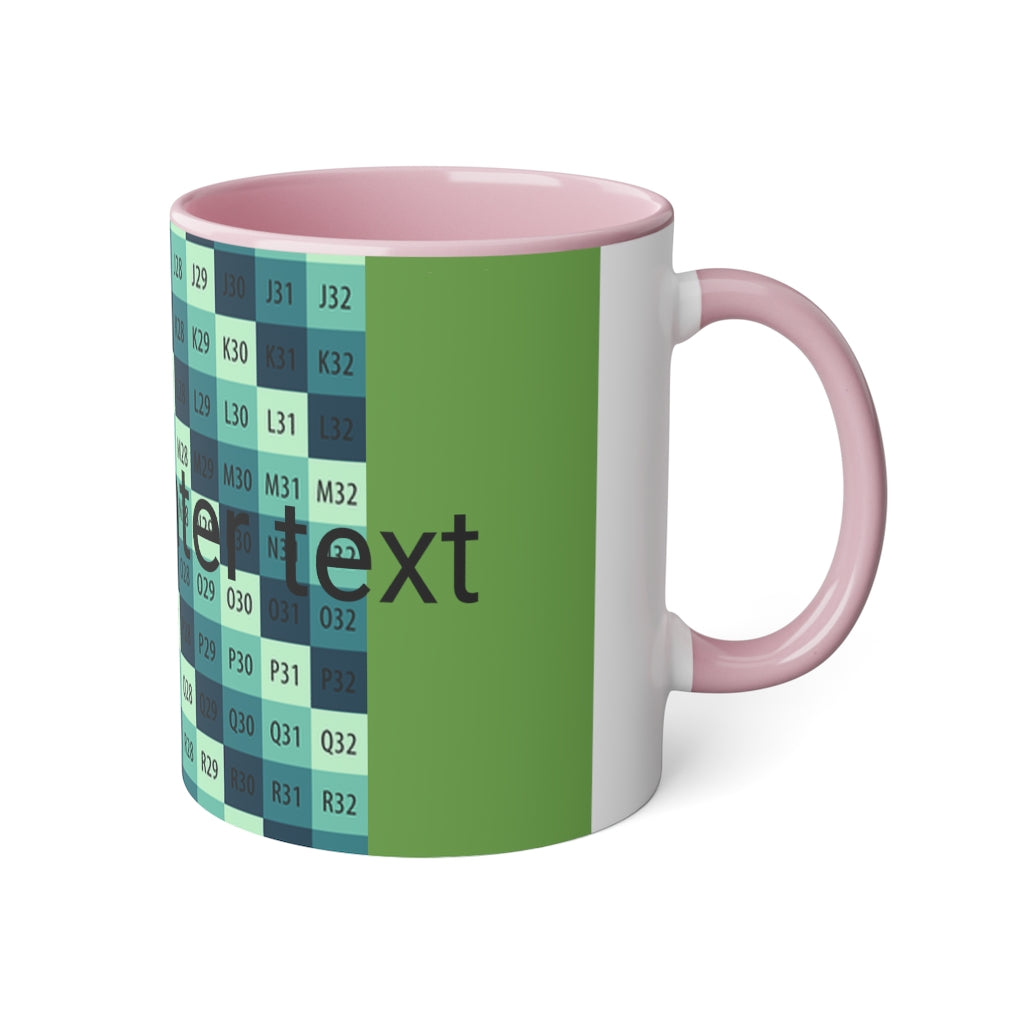 White Accent Mug, 11oz