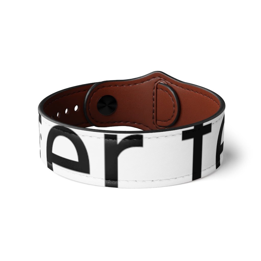 Vegan Leather Wristband