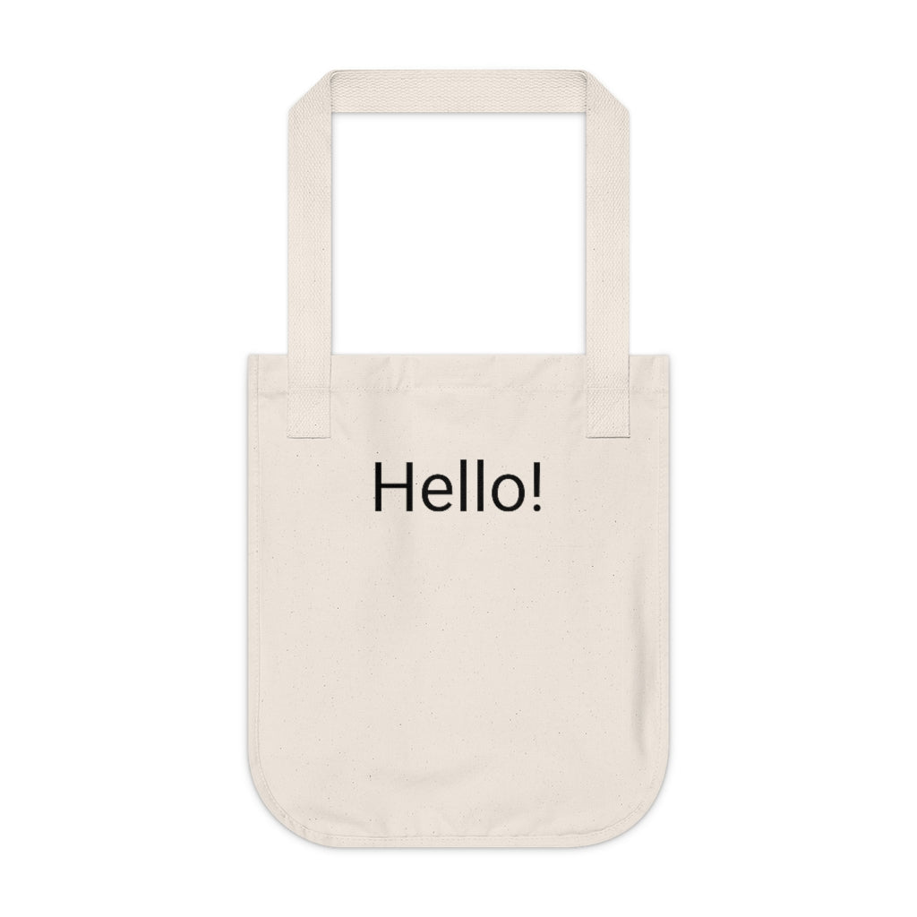 Organic Canvas Tote Bag