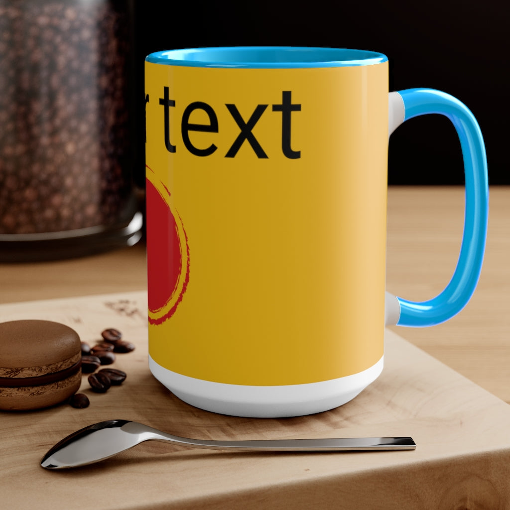 Two-Tone Coffee Mugs, 15oz