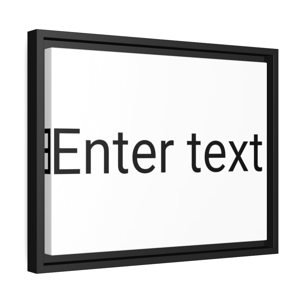 Matte Canvas, Black Frame