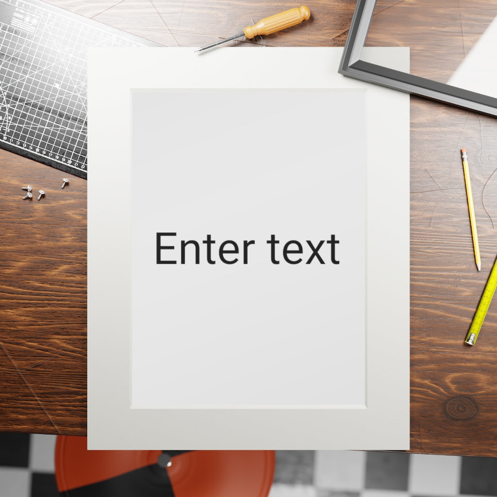 Fine Art Prints (Passepartout Paper Frame)