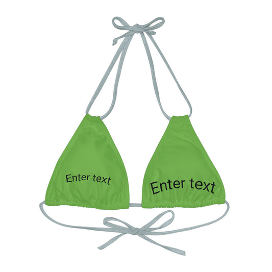 Strappy Triangle Bikini Top