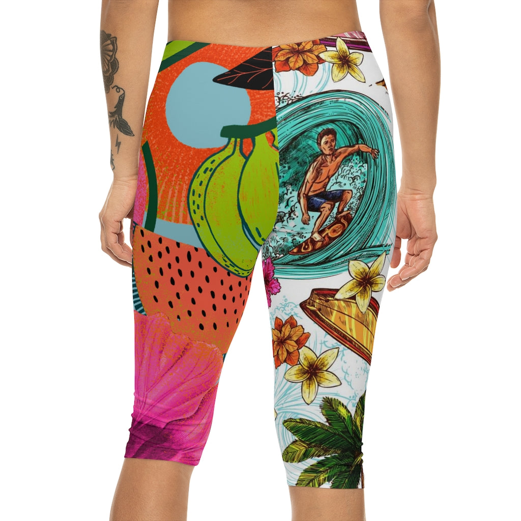 Women’s Capri Leggings (AOP)