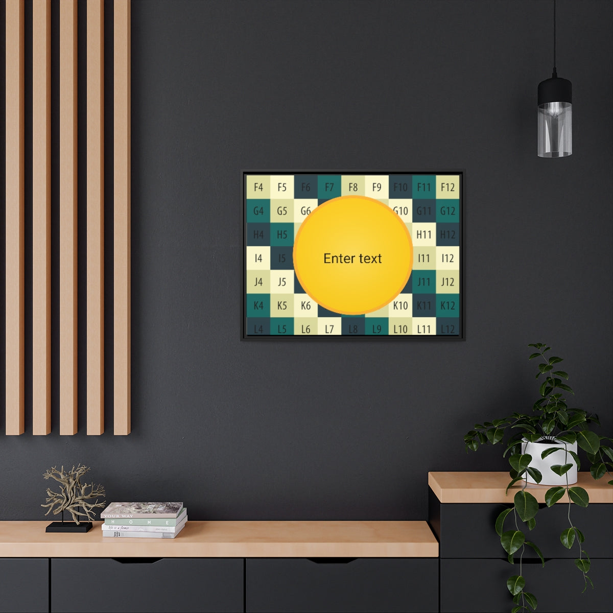 Matte Canvas, Black Frame