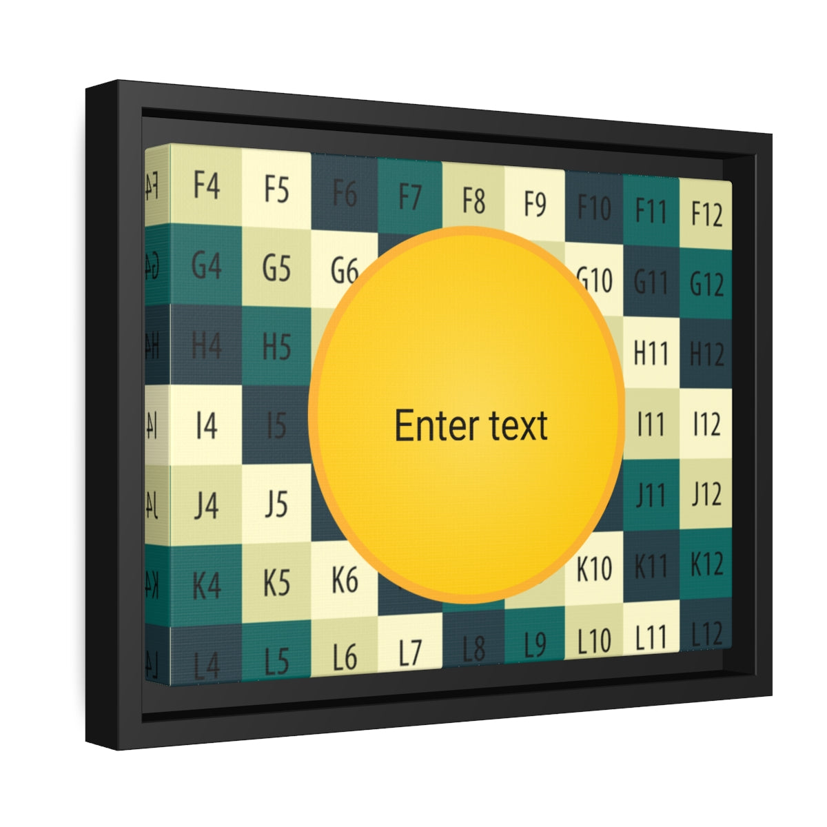 Matte Canvas, Black Frame