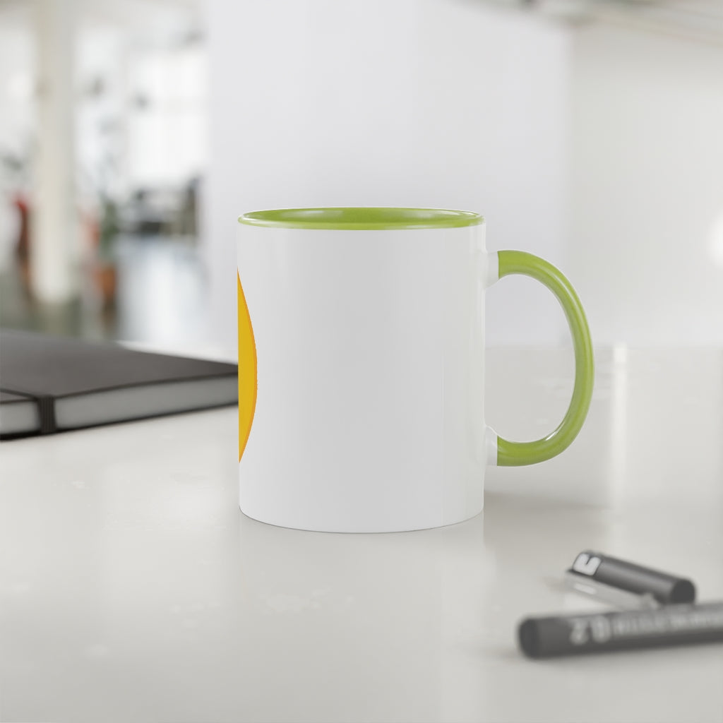 White Accent Mug, 11oz