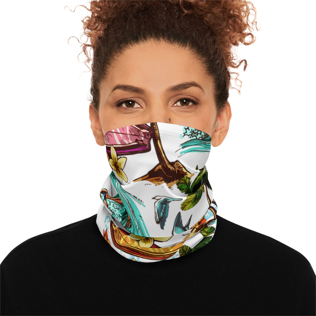 Winter Neck Gaiter With Drawstring