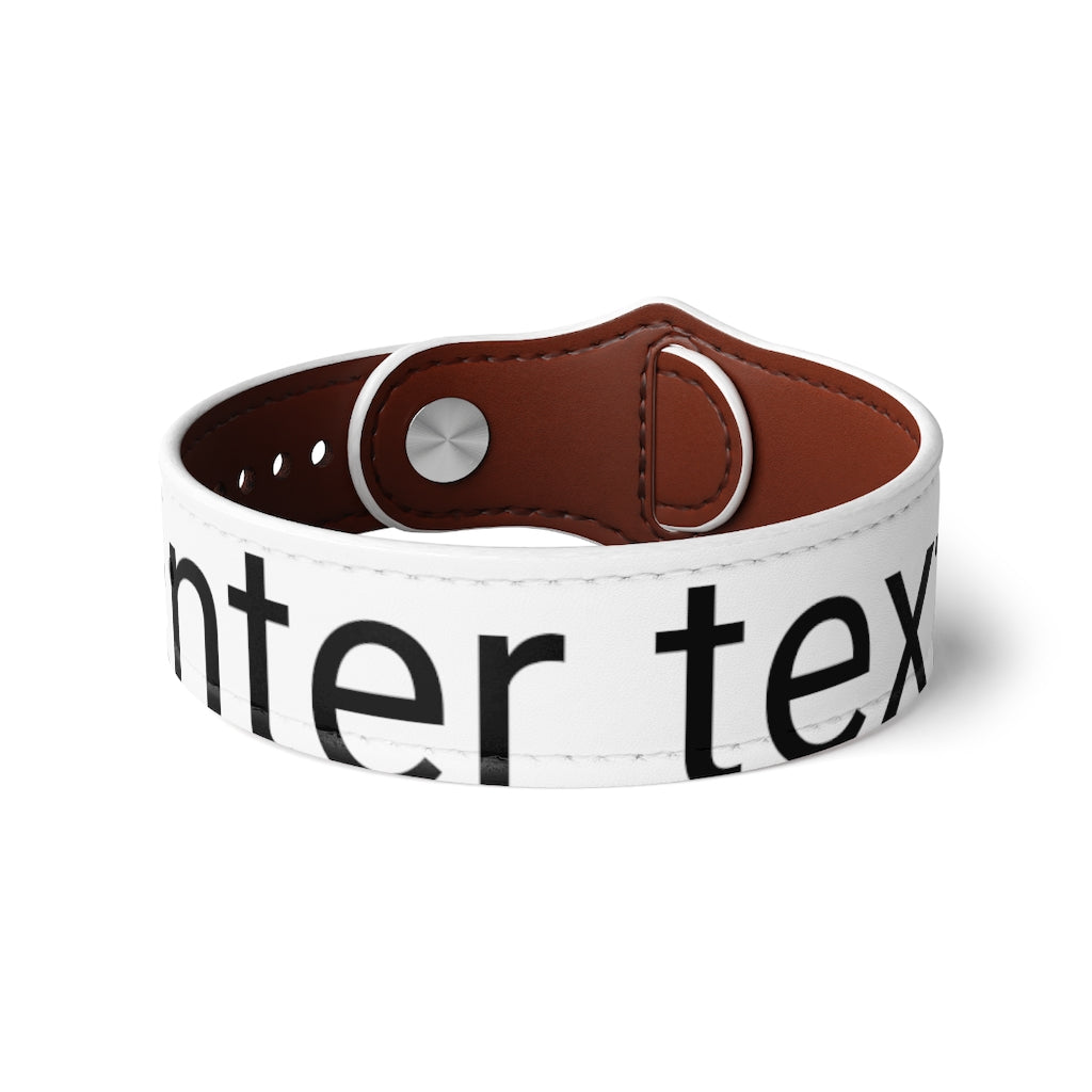 Vegan Leather Wristband