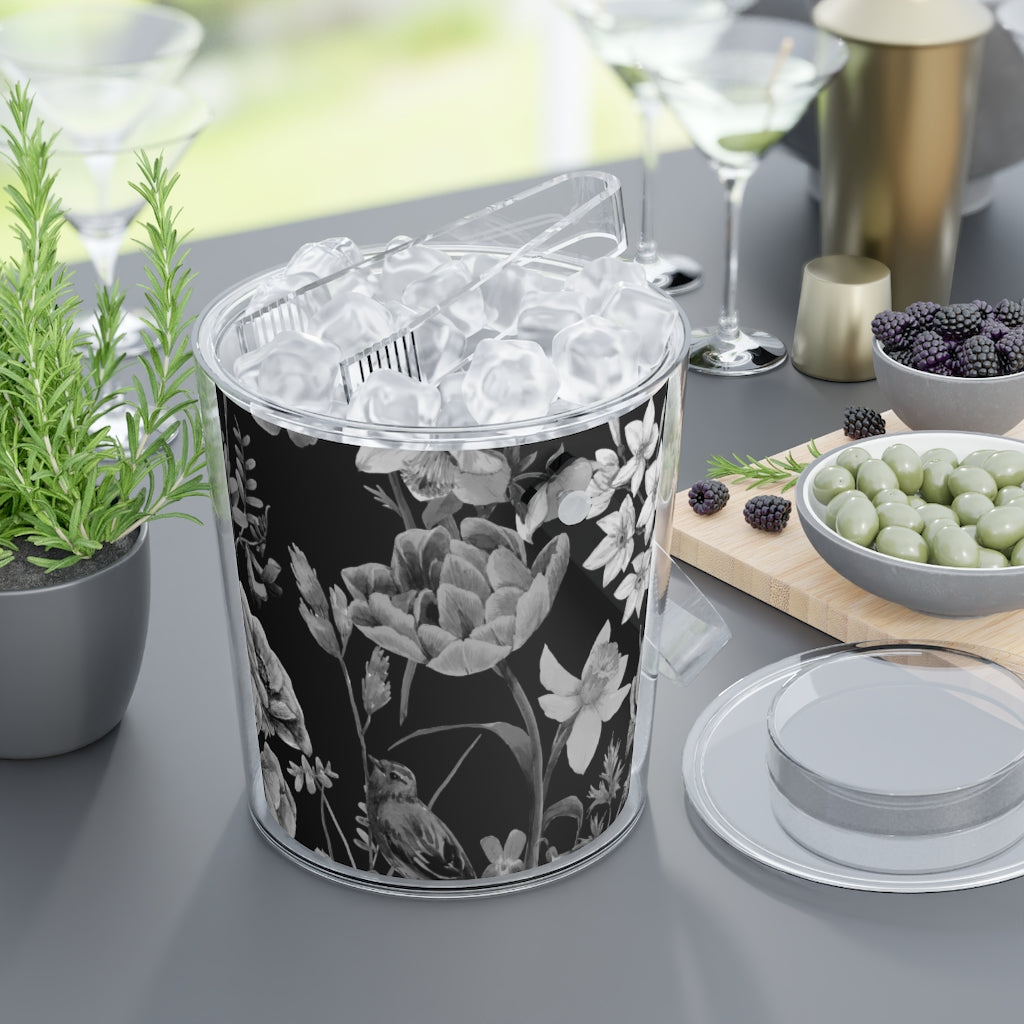 Ice Bucket with Tongs