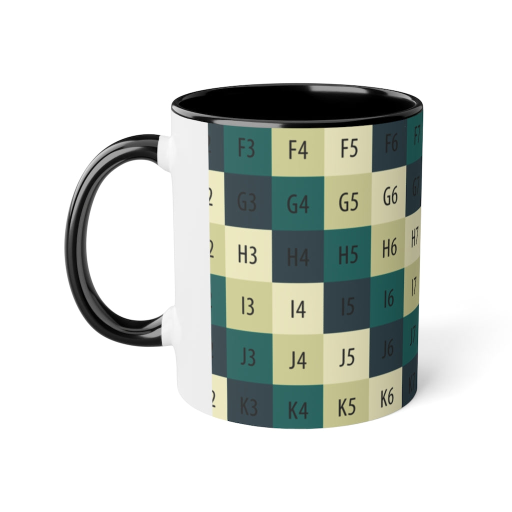 White Accent Mug, 11oz