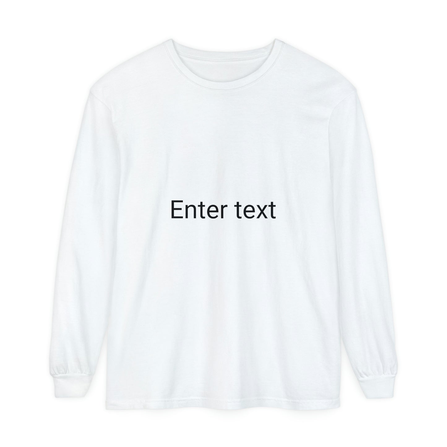 Unisex Garment-dyed Long Sleeve T-Shirt