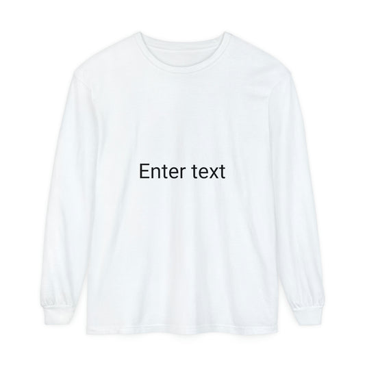 Unisex Garment-dyed Long Sleeve T-Shirt