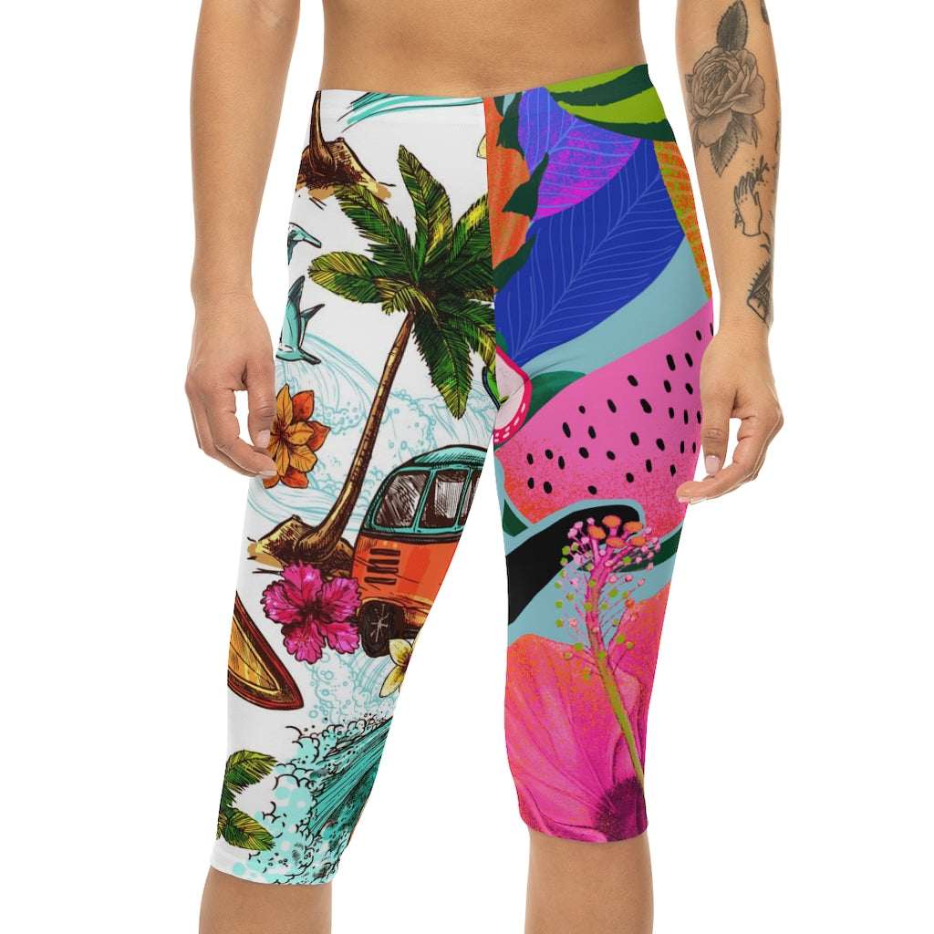 Women’s Capri Leggings (AOP)