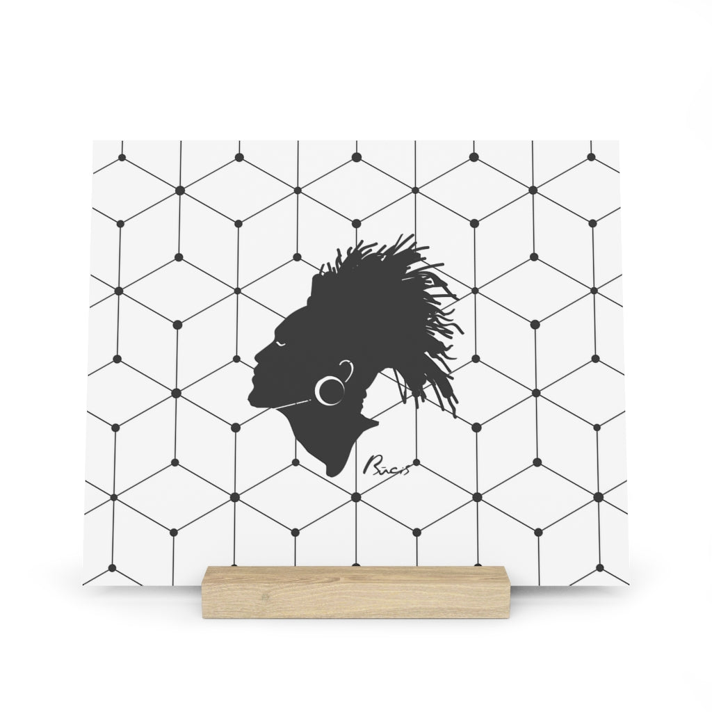 Gallery board with stand