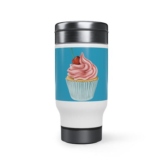 Stainless Steel Travel Mug with Handle, 14oz