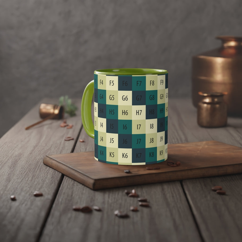 White Accent Mug, 11oz