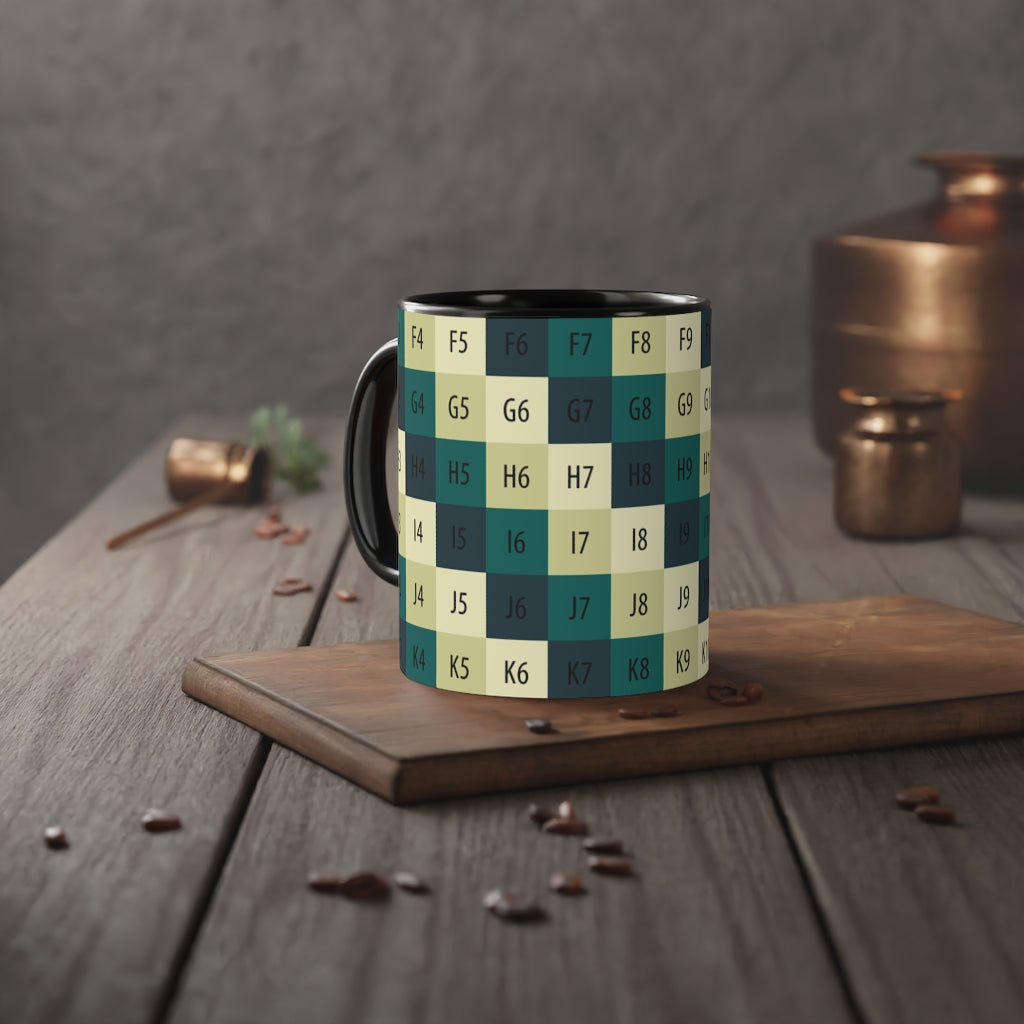 White Accent Mug, 11oz
