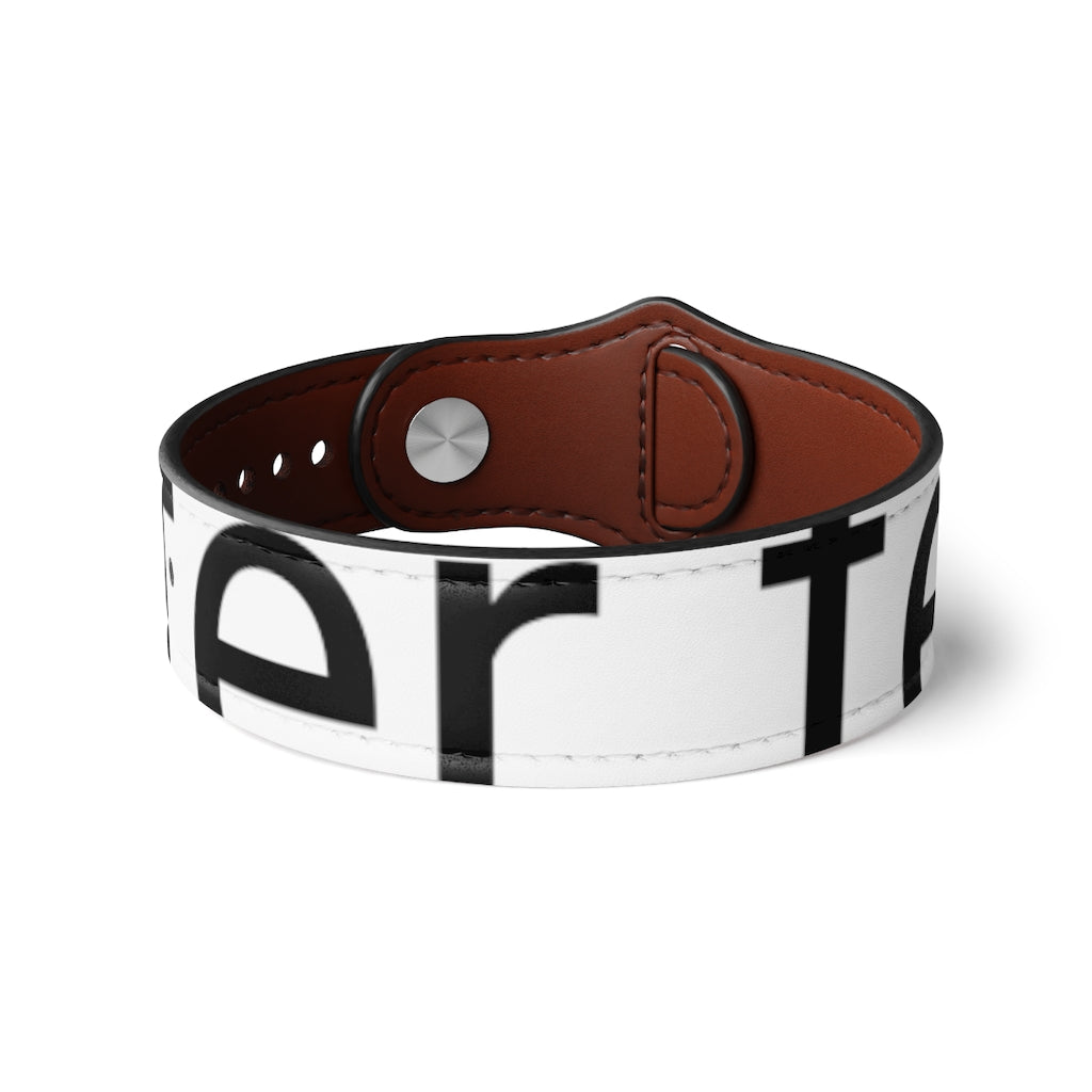 Vegan Leather Wristband