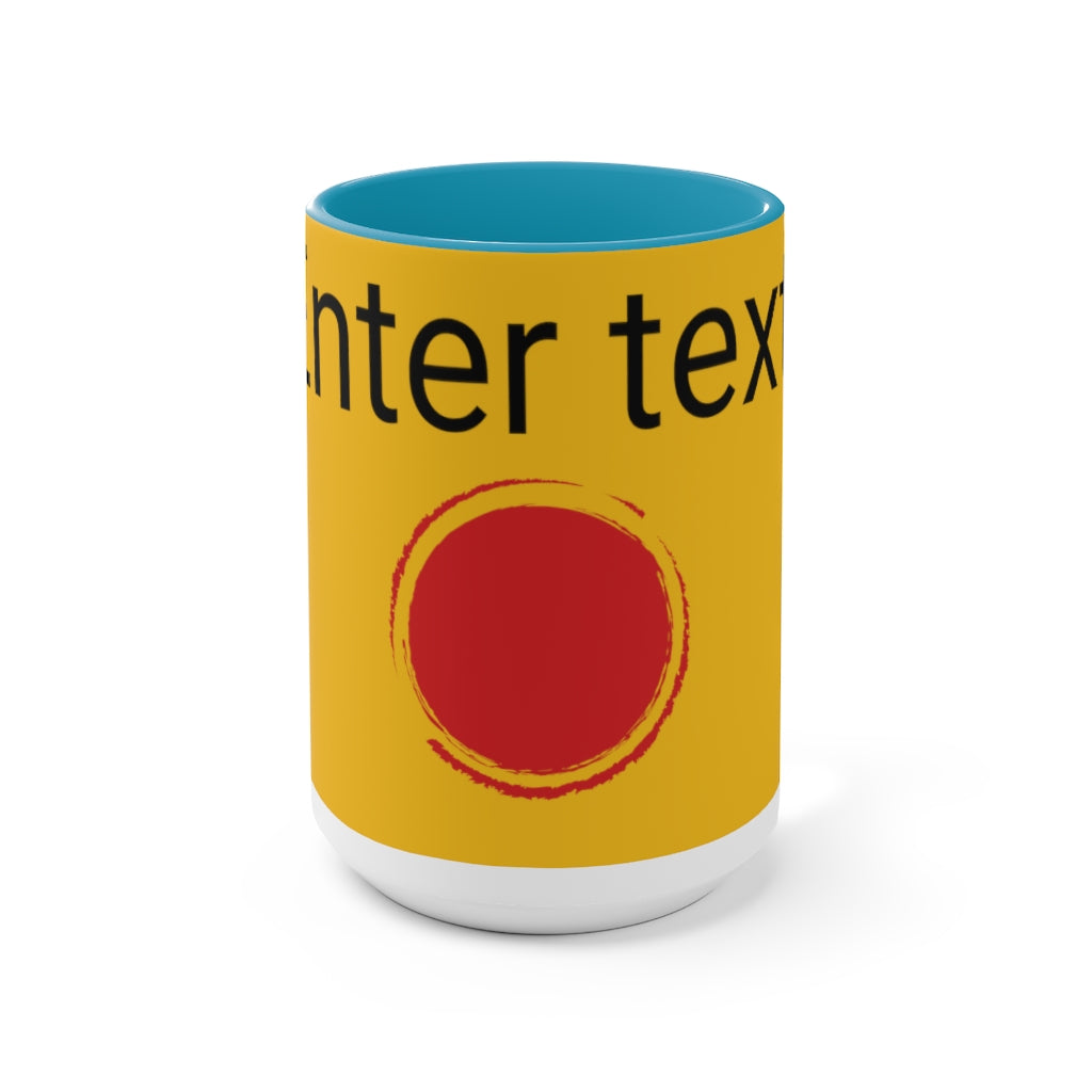 Two-Tone Coffee Mugs, 15oz