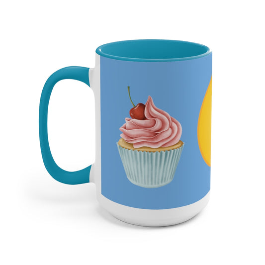 Two-Tone Coffee Mugs, 15oz