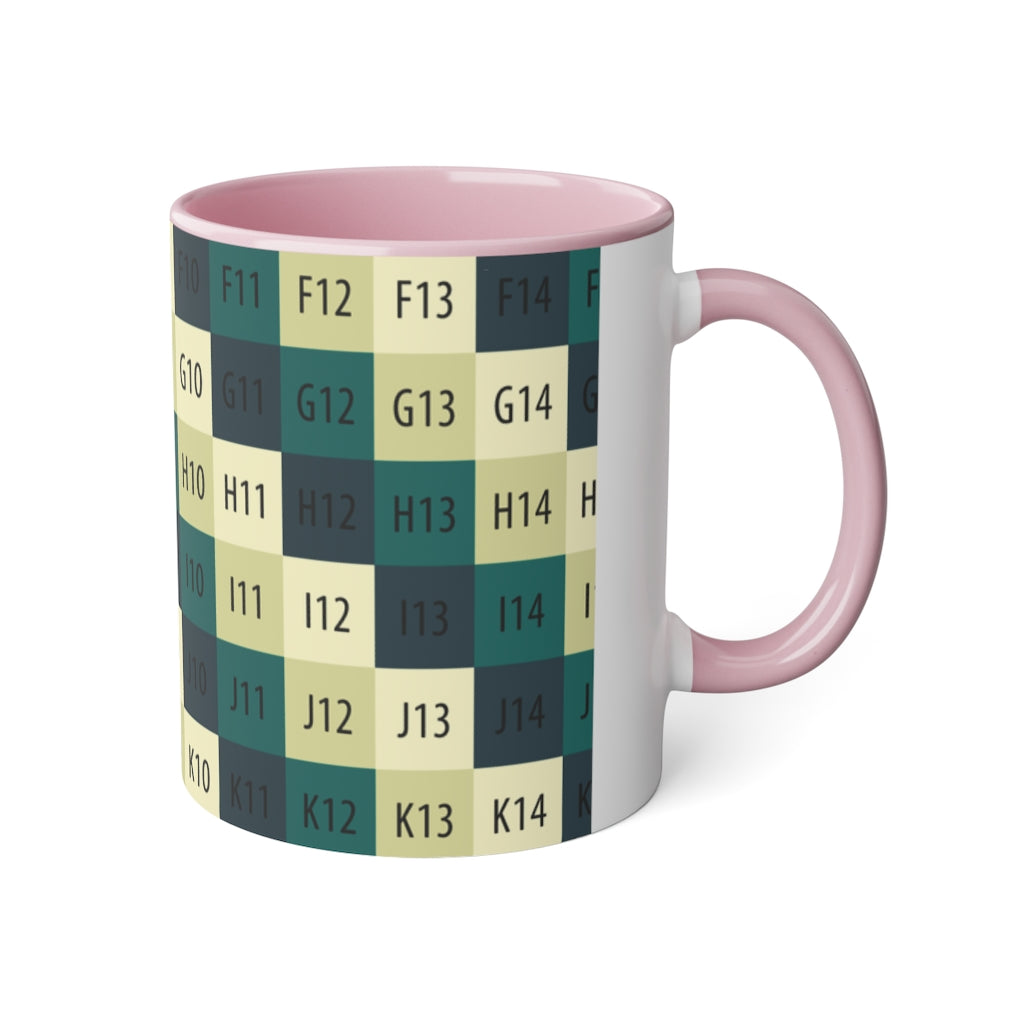 White Accent Mug, 11oz