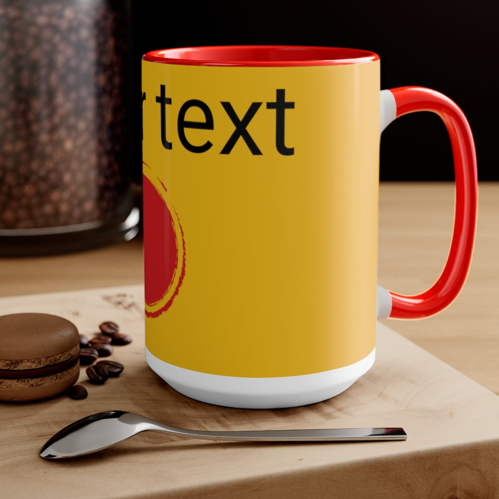 Two-Tone Coffee Mugs, 15oz