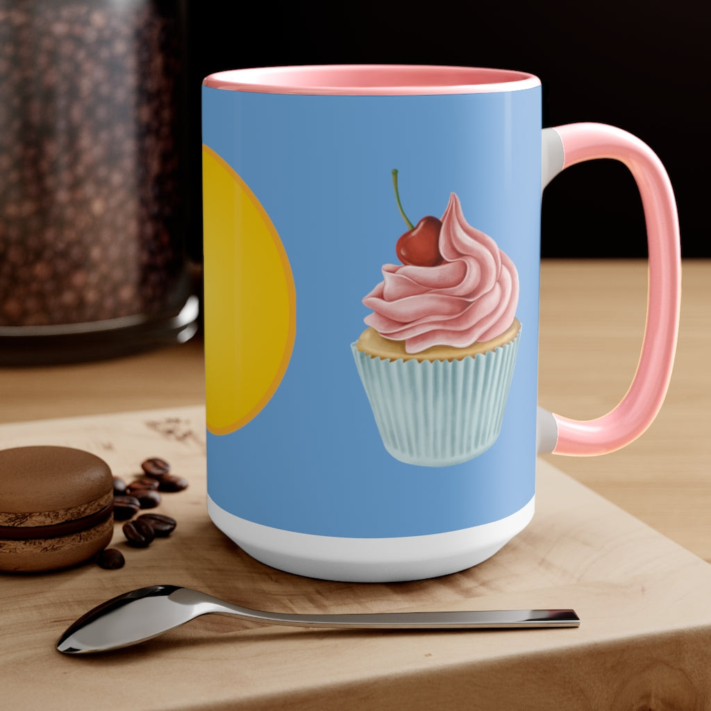 Two-Tone Coffee Mugs, 15oz