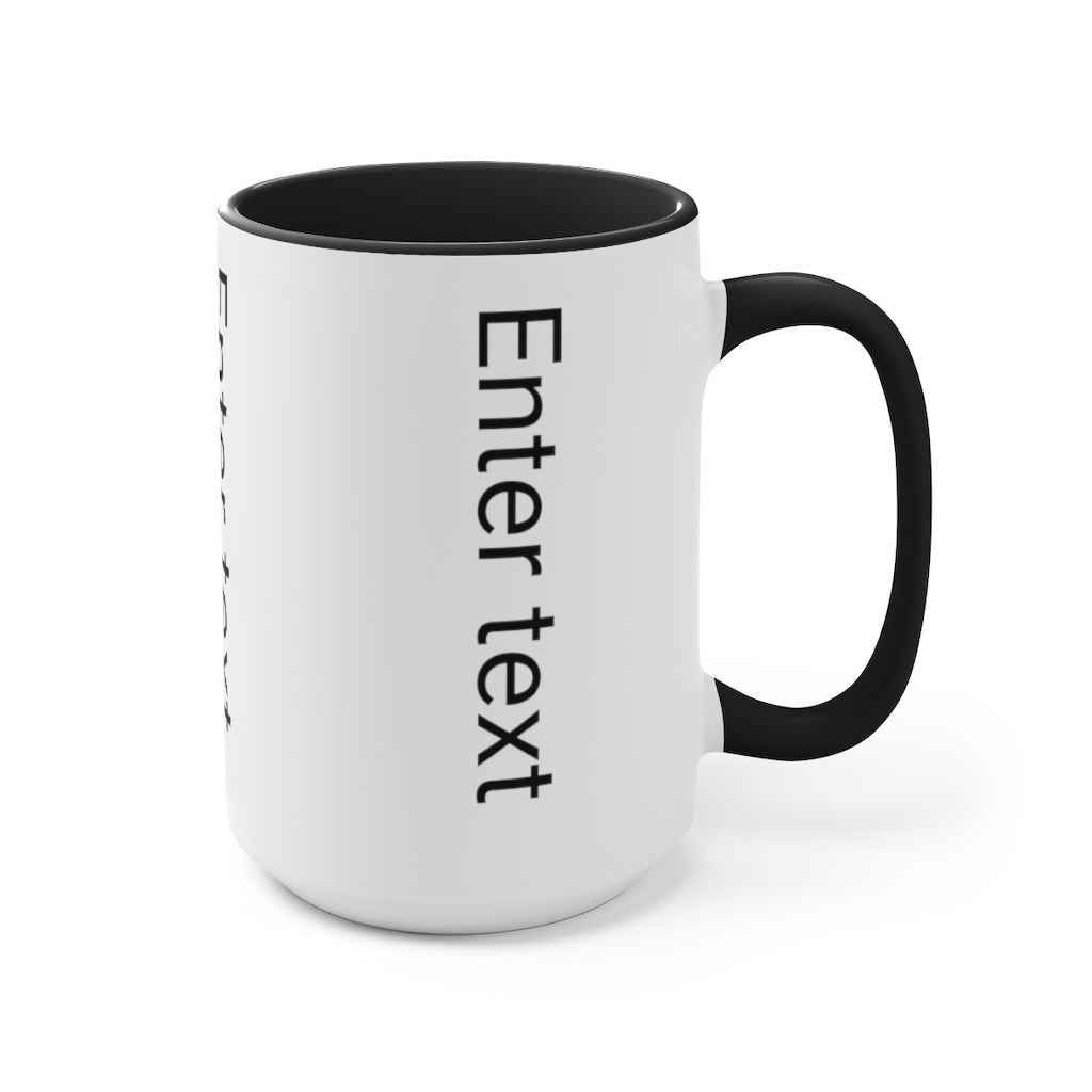 Two-Tone Coffee Mugs, 15oz