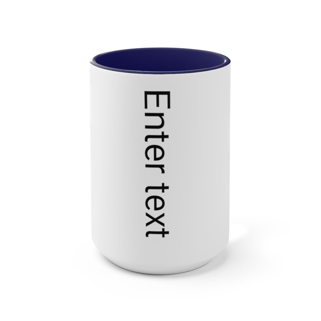 Two-Tone Coffee Mugs, 15oz