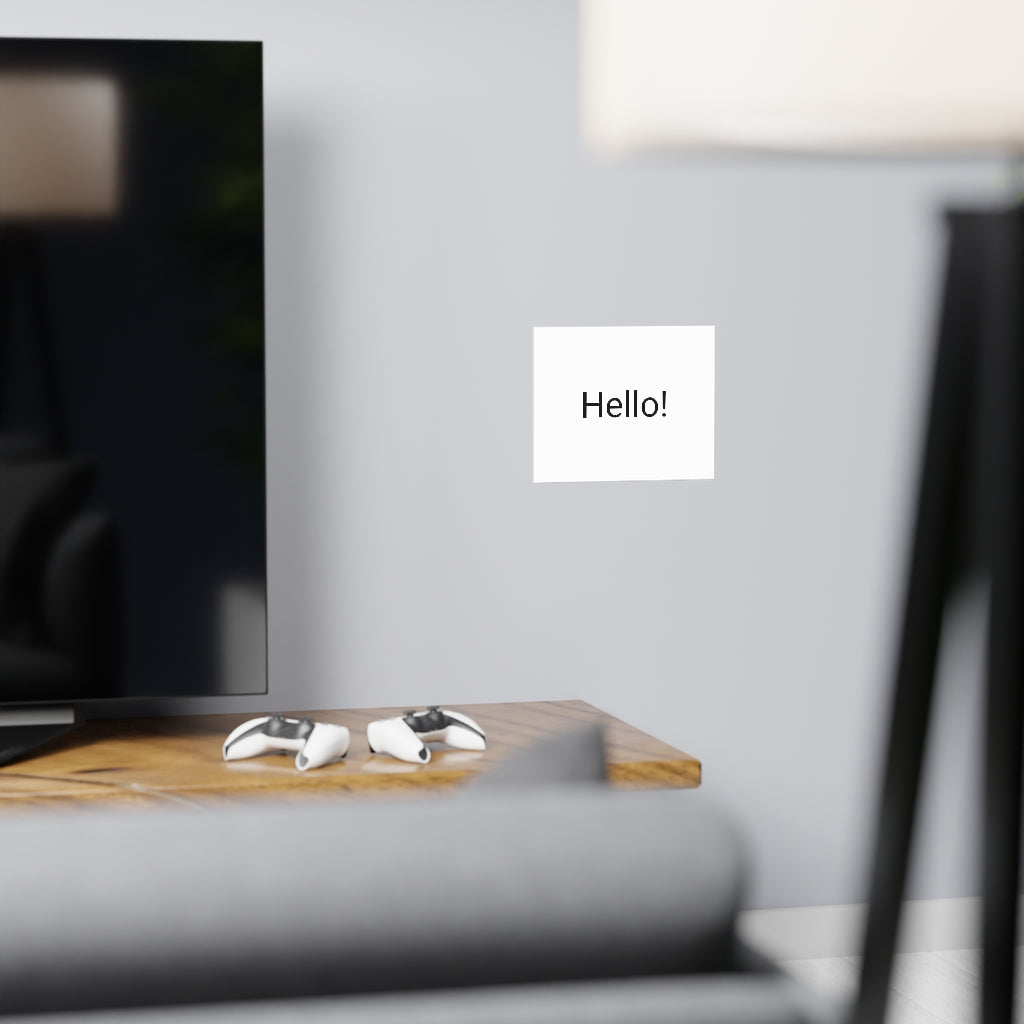 Vertical and horizontal matte posters