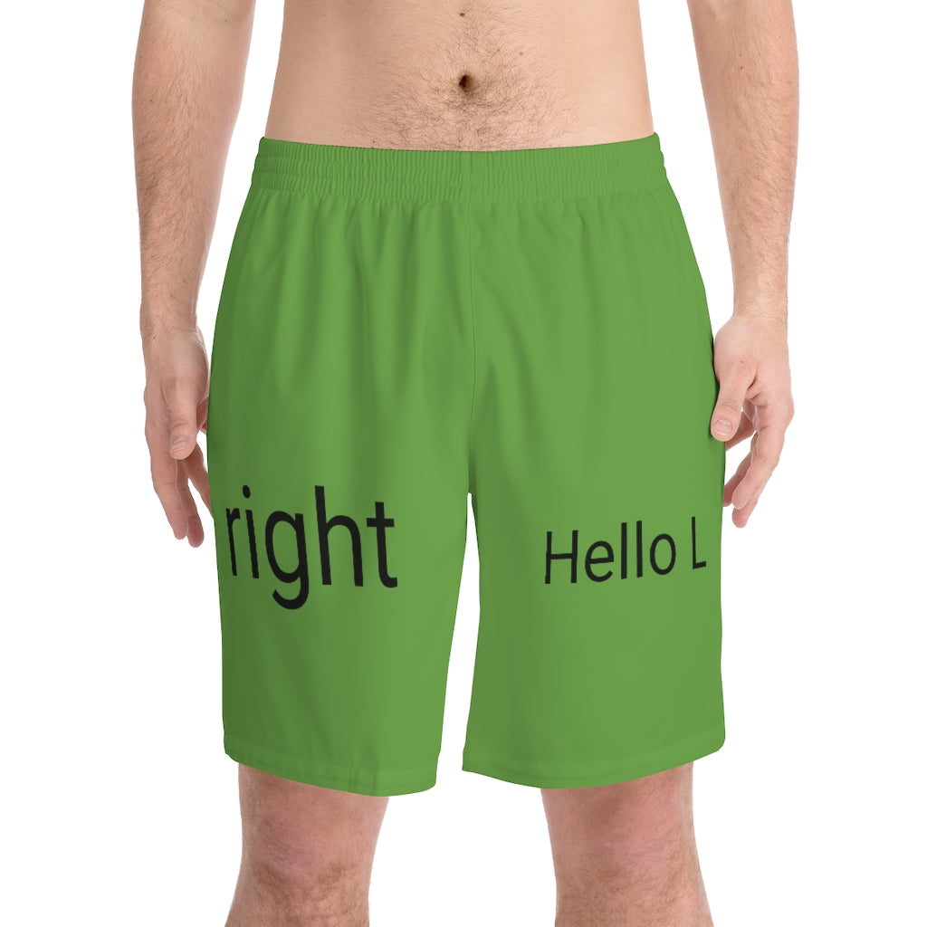 Men's Elastic Beach Shorts (AOP)
