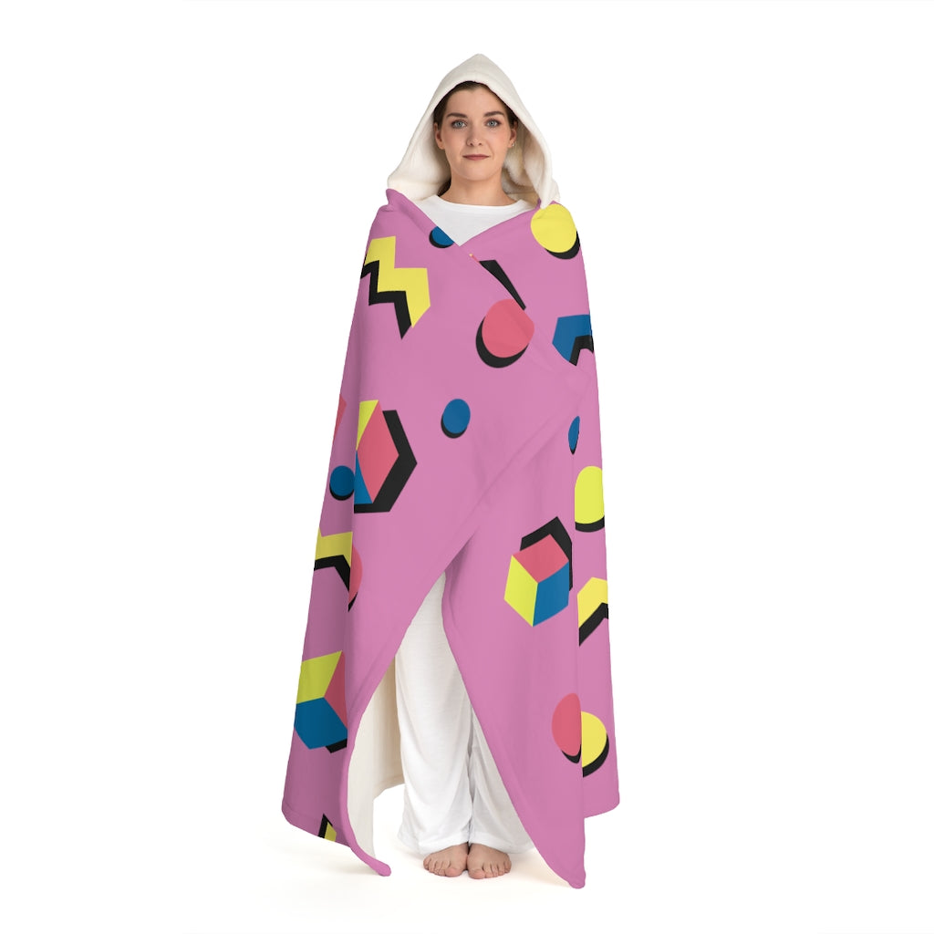 Hooded Sherpa Fleece Blanket
