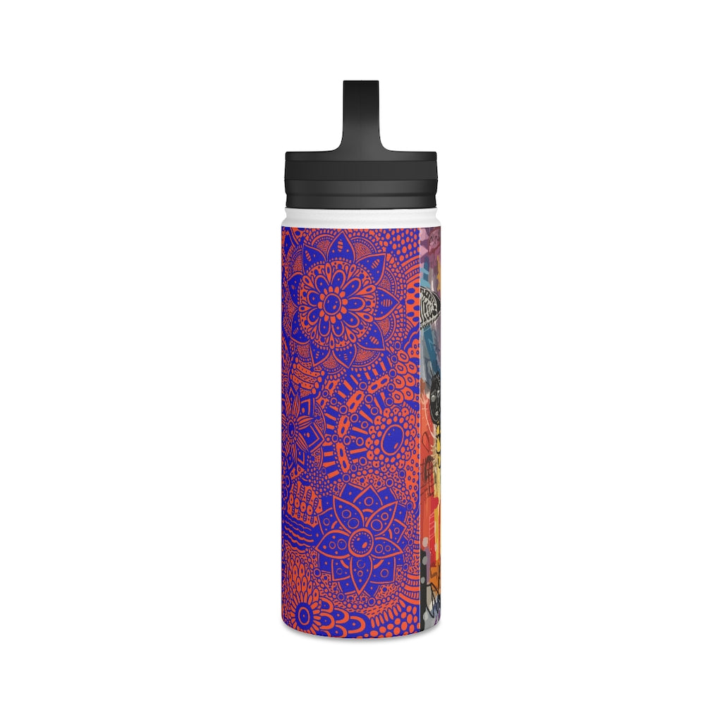 Stainless Steel Water Bottle, Handle Lid