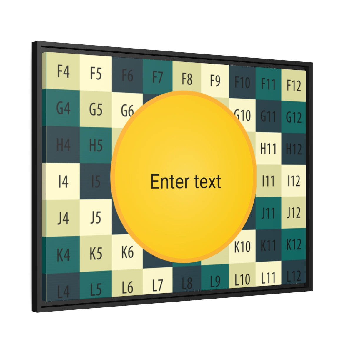 Matte Canvas, Black Frame