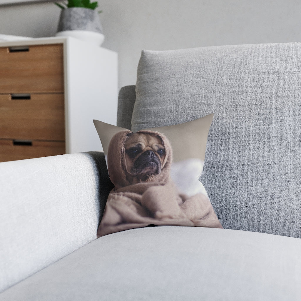 Square Pillow - White Back