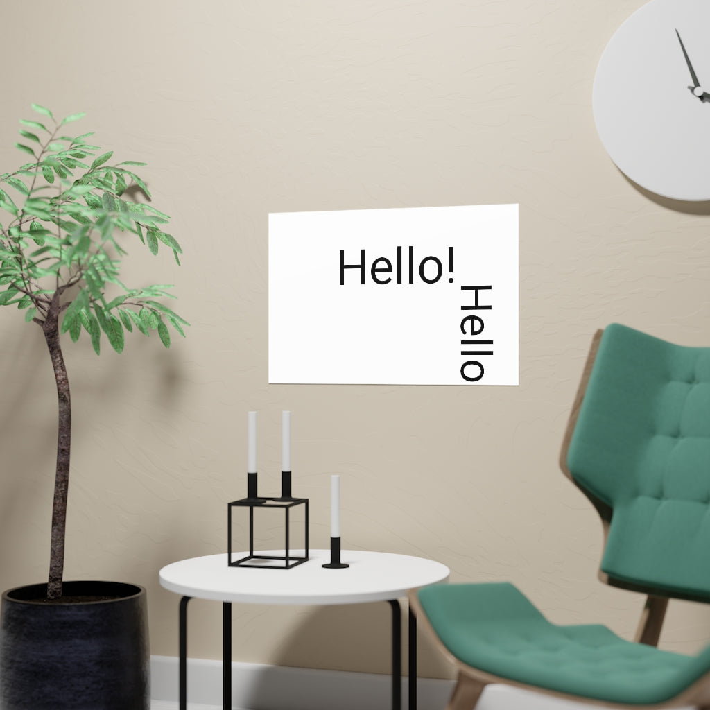 Vertical and Horizontal Matte Posters