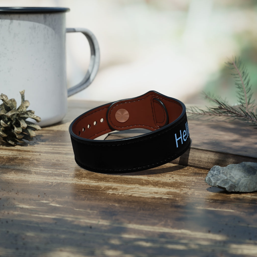 Vegan Leather Wristband