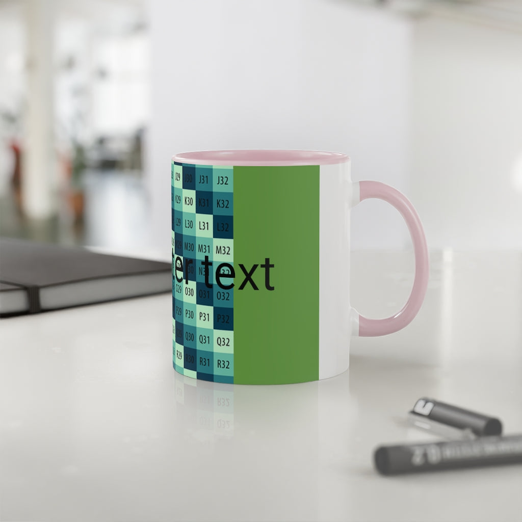 White Accent Mug, 11oz