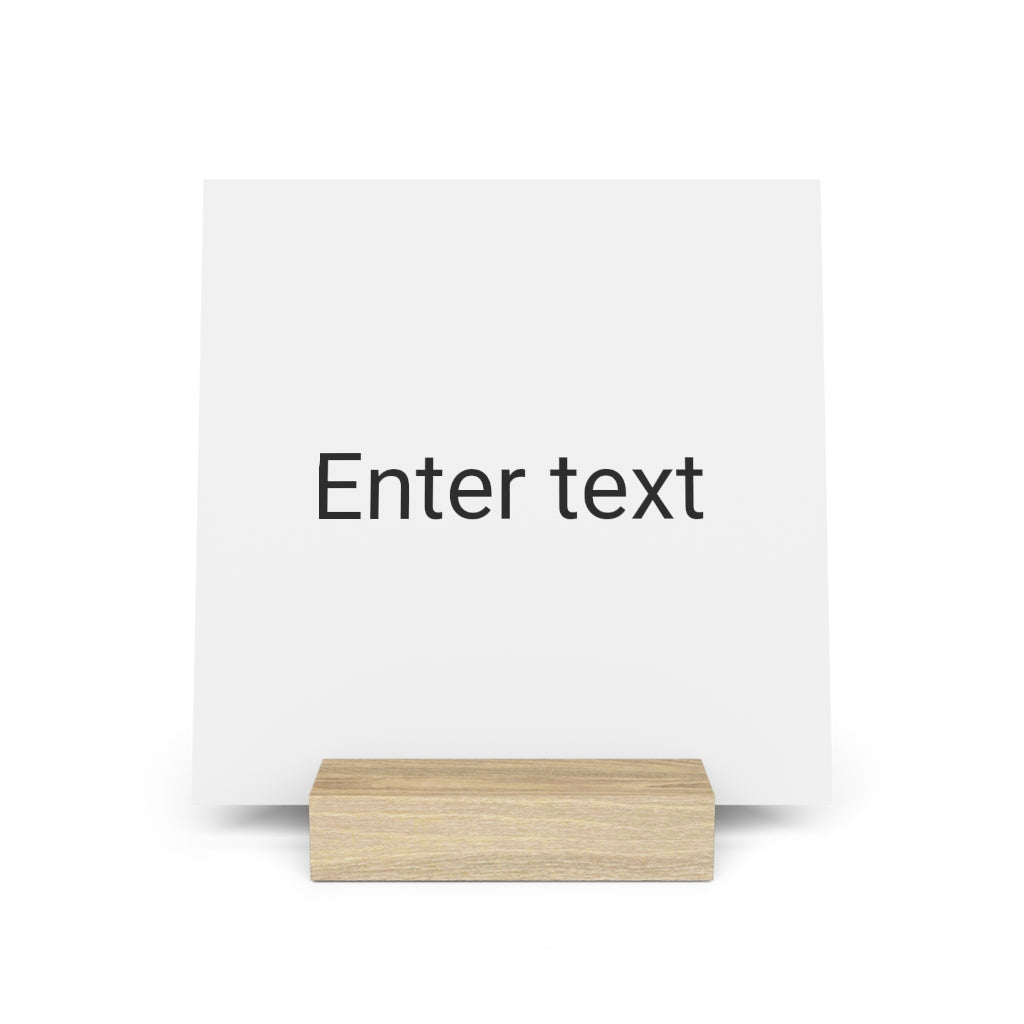 Gallery board with stand