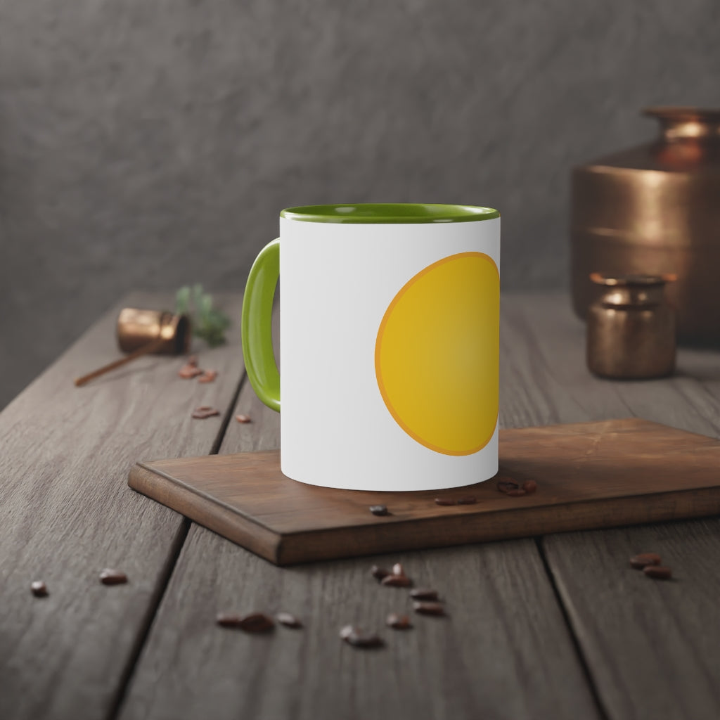 White Accent Mug, 11oz