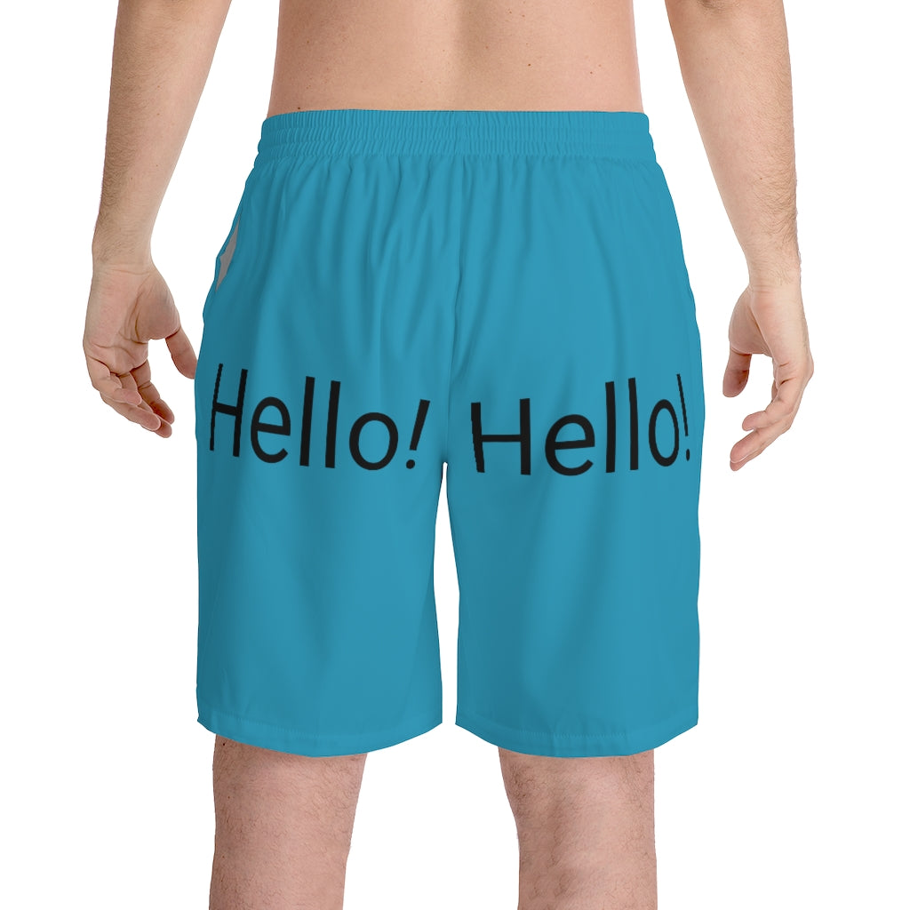 Men's Elastic Beach Shorts (AOP)